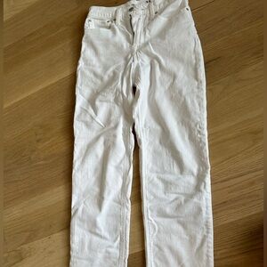 White jeans size 25 straight leg